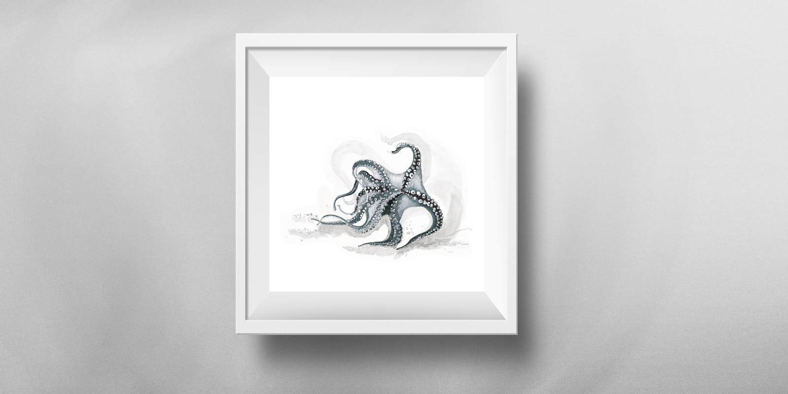 Octopus pen and ink drawing | Sea themed illustrations and textiles | Mamawati by @LindnrCo